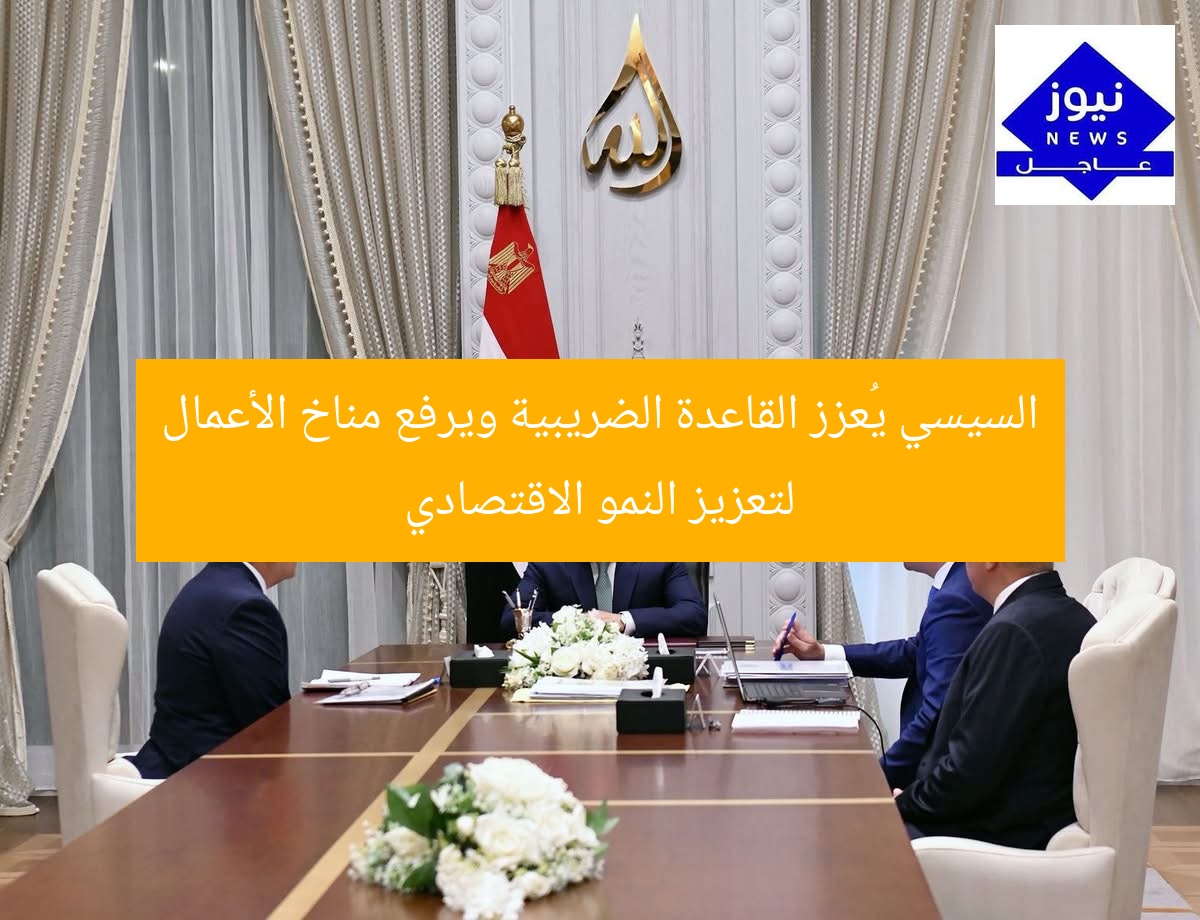 السيسي يُعزز القاعدة الضريبية ويرفع مناخ الأعمال لتعزيز النمو الاقتصادي