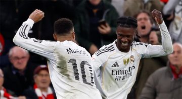 عاجل.. فيديو | كامافينجا يسجل هدف ريال مدريد الثاني أمام أتلتيك بلباو