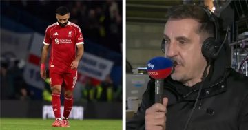 عاجل.. نيفيل: لا يجب تقبل ما فعله محمد صلاح لمجرد تكراره تصرف رونالدو القديم