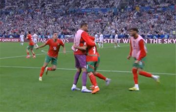 عاجل.. فيديو | عبد الرزاق حمد لله يسجل هدف المغرب الثالث أمام الأردن