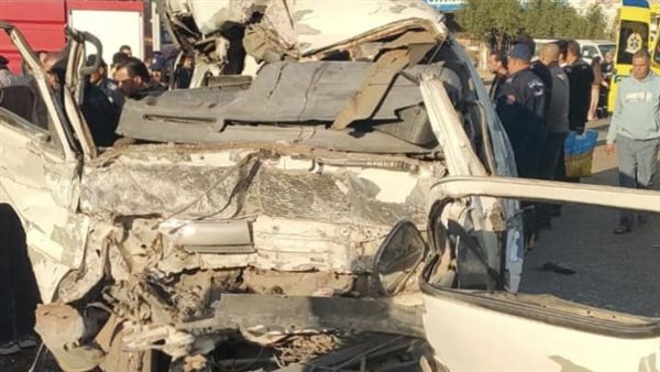 عاجل.. النيابة تأذن بدفن ضحايا حادث تصادم تريلا وميكروباص بوادي النطرون