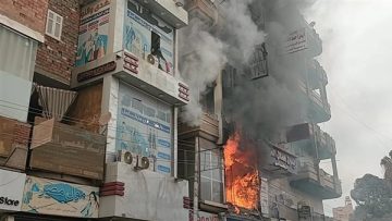 عاجل.. إصابة 10 أشخاص في حريق داخل محل بطهطا فى سوهاج