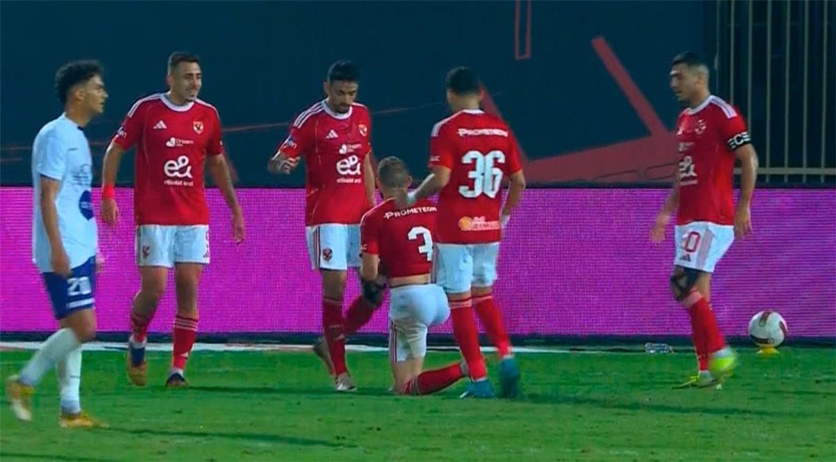 عاجل.. فيديو | بتصويبة رائعة.. عمر كمال يسجل هدف الأهلي الأول أمام المصرية للاتصالات