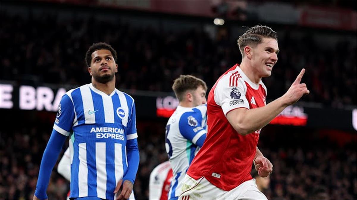 عاجل.. فيديو | آرسنال يفوز على برايتون ويتصدر جدول ترتيب الدوري الإنجليزي