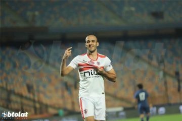 عاجل.. فيديو | ناصر منسي يسجل هدف الزمالك الأول أمام بلدية المحلة في كأس مصر