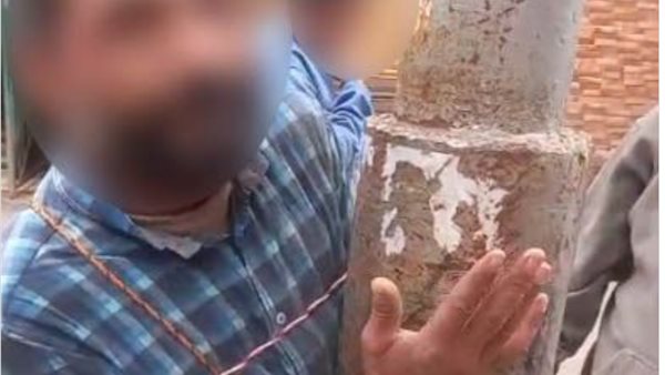 عاجل.. ربطوه في عامود إنارة.. الأهالي تمسك لصا سرق مروحتين من مسجد بالدقهلية