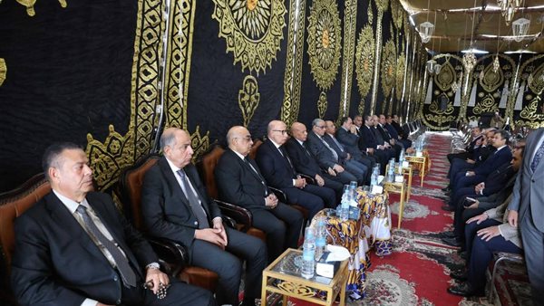 عاجل.. أسر 4 مستشارين ضحايا حادث تصادم سيارتين يتلقون العزاء في نادي القضاة بالمنيا