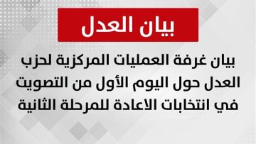 عاجل.. رصد توزيع أموال وشراء أصوات.. حزب العدل يحذر من التأثير على نزاهة الانتخابات