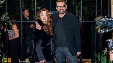 عاجل.. كندة علوش بإطلالة رومانسية برفقة زوجها عمرو يوسف