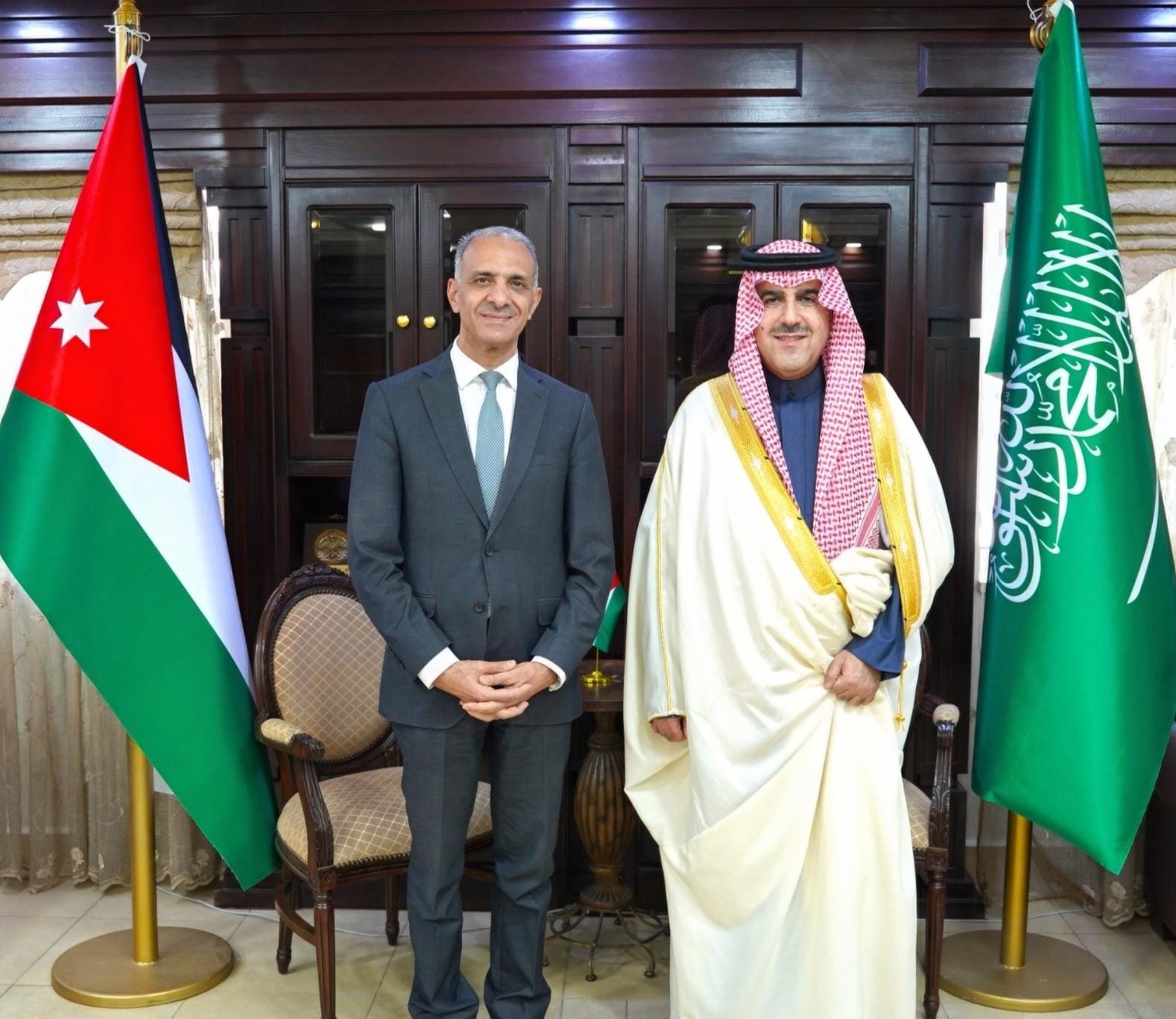 عاجل.. رئيس ديوان المحاسبة الأردني يستقبل نظيره السعودي لتعزيز التعاون في الرقابة المالية