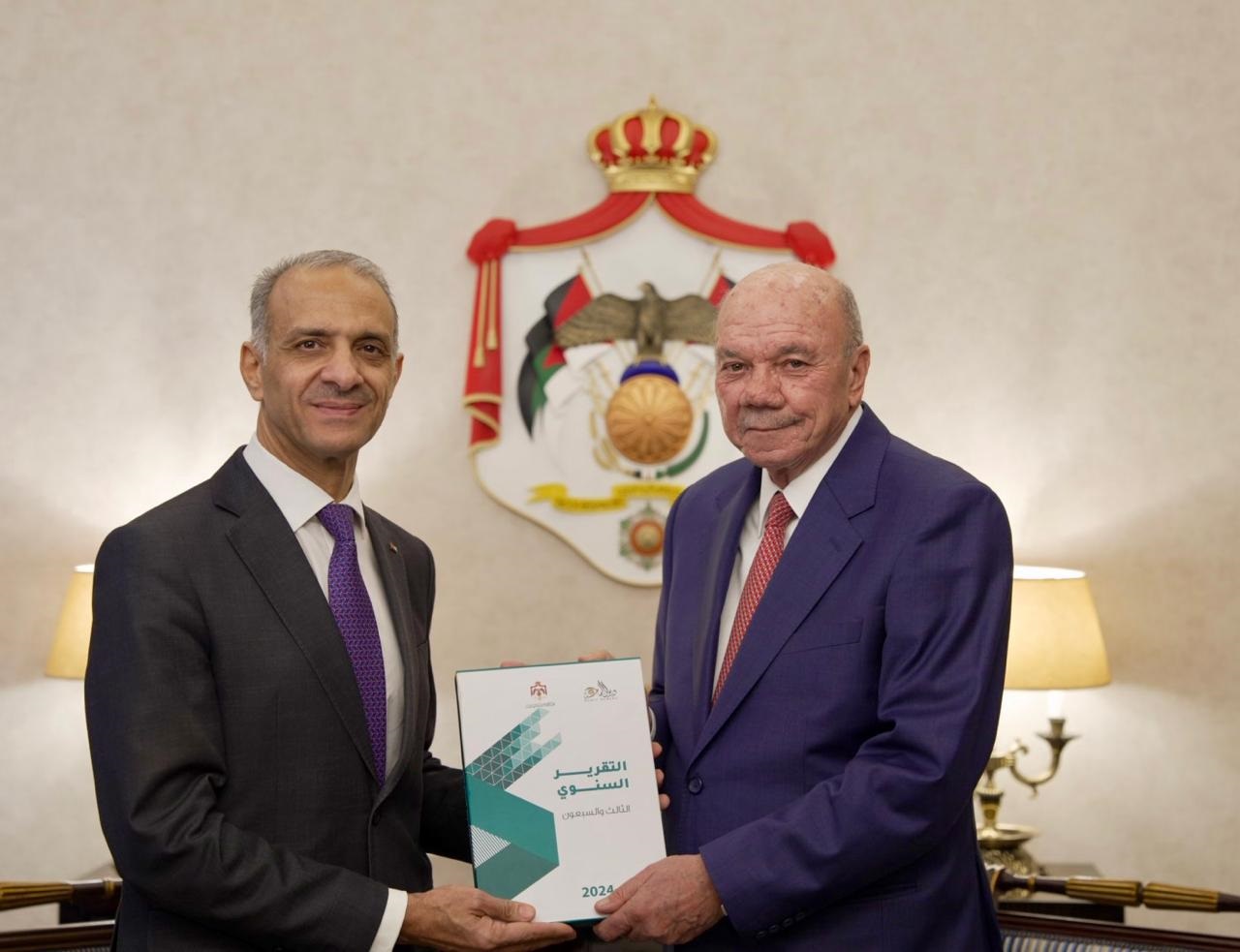 عاجل.. رئيس مجلس الأعيان يستلم تقرير ديوان المحاسبة لعام 2024