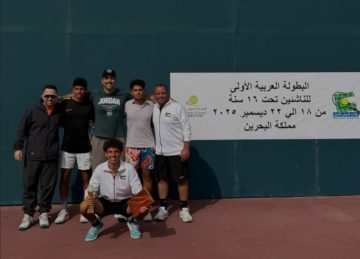 عاجل.. أمير جابر يتوّج بلقب البطولة العربية للتنس تحت 16 عاماً في البحرين