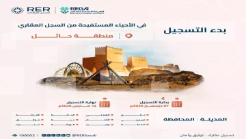 عاجل.. عاجل: السجل العقاري يعلن بدء تسجيل ربع مليون قطعة عقارية… هل عقارك ضمن القائمة؟