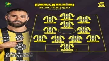 عاجل.. عاجل: كونسيساو يفجر مفاجأة صادمة في تشكيل الاتحاد ضد ناساف… الغامديان في خط الوسط!