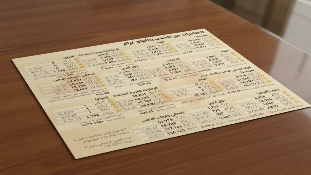 عاجل.. صادم: السعودية تستورد نصف مليون كيلو ذهب في 4 سنوات… قفزة جنونية بـ 144% تكشف استراتيجية سرية!