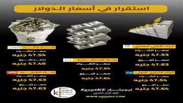 عاجل.. عاجل: الدولار يتجمد عند 47.5 جنيه… هل انتهى زمن الصدمات المالية للمصريين؟