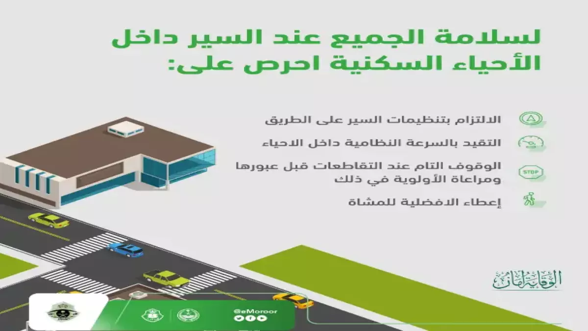 عاجل.. عاجل: 5 قواعد ذهبية تنقذك من غرامات تصل 5000 ريال داخل الأحياء السكنية… 70% من الحوادث المميتة سببها هذا الخطأ!