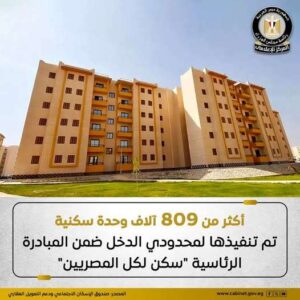 توضيح هام من مجلس الوزراء بشأن التقديم على شقق محدودي ومتوسطي الدخل