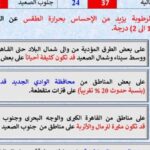 حالة الطقس اليوم الجمعة 5 يونيو.. أجواء صيفية شديدة الحرارة 
