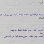 عايز تعرف جبت كام.. حل امتحان عربي الترم الثاني لـ الصف الثالث الإعدادي لمحافظة الغربية