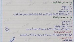عايز تعرف جبت كام.. حل امتحان عربي الترم الثاني لـ الصف الثالث الإعدادي لمحافظة الغربية