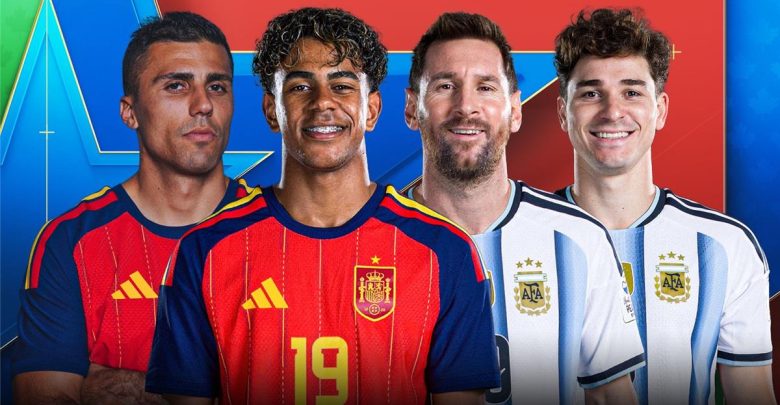 موعد والقنوات الناقلة لمباراة الأرجنتين وإسبانيا اليوم في نهائي كأس العالم.. والمعلقين