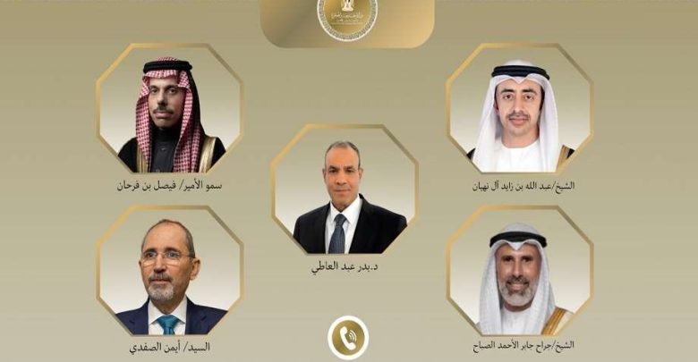 وزراء خارجية 4 دول عربية يدينون استهداف ميناء دمياط ويؤكدون دعمهم لمصر