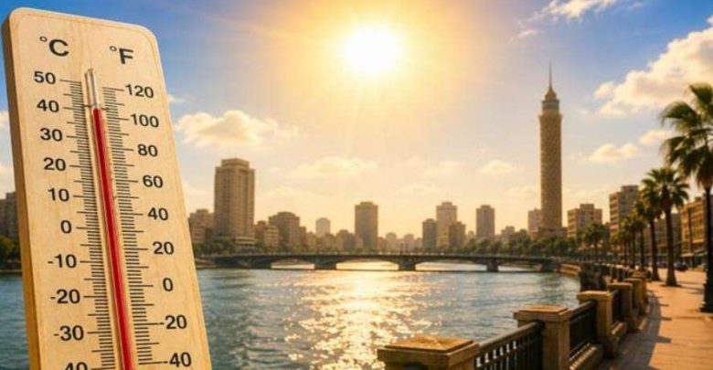 أجواء شديدة الحرارة.. الأرصاد تكشف تفاصيل حالة الطقس اليوم الإثنين 24 أغسطس 2026