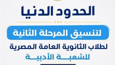 اعرف كليتك.. الحدود الدنيا لتنسيق أدبي 2026 كاملة