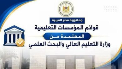 التعليم العالي تكشف عن الجامعات المعتمدة في مصر.. القائمة الرسمية كاملة قبل التنسيق ورسالة هامة للطلاب