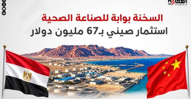 السخنة بوابة للصناعة الصحية.. استثمار صيني بـ67 مليون دولار