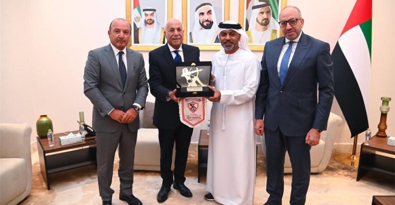 تفاصيل زيارة وفد الزمالك لسفير الإمارات لبحث تعزيز التعاون الرياضي