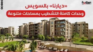 «ديارنا» بالسويس.. وحدات كاملة التشطيب بمساحات متنوعة