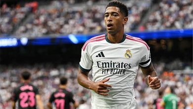 فيديو | بيلينجهام يسجل هدفين لـ ريال مدريد أمام ملقا في الدوري الإسباني
