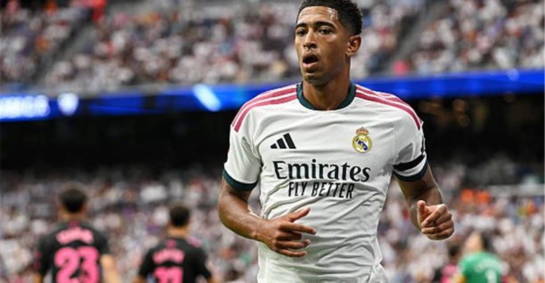 فيديو | بيلينجهام يسجل هدفين لـ ريال مدريد أمام ملقا في الدوري الإسباني