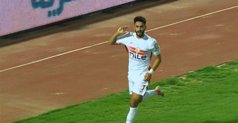 فيديو | حسام أشرف يسجل هدف الزمالك الأول أمام منتخب السويس بتروجيت