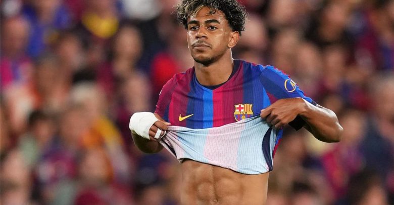 فيديو | لامين يامال يثير إزعاج لاعب برشلونة خلال مباراة أتلتيك بلباو