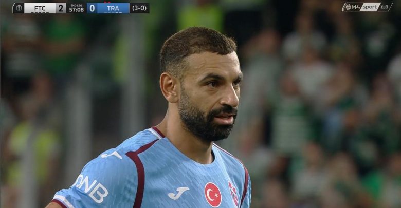 ماذا قدم محمد صلاح في مباراة طرابزون سبور وفيرينكفاروس في ملحق الدوري الأوروبي؟