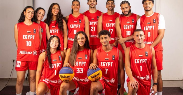 مواعيد مباريات منتخبي مصر في دوري الأمم للشباب لكرة السلة 3×3