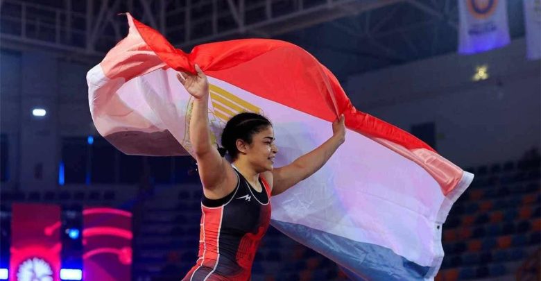 مودة بدوي تتوج ببرونزية المصارعة في دورة ألعاب البحر المتوسط