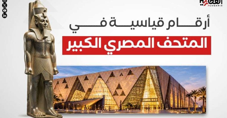 أرقام قياسية في المتحف المصري الكبير