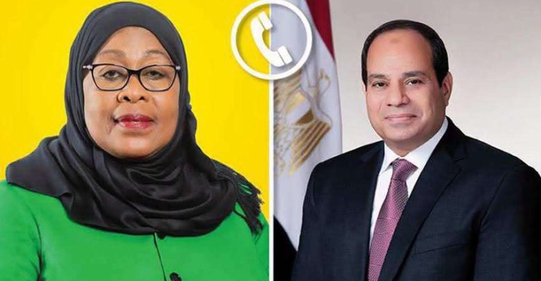 الرئيس السيسي يجري اتصالا بسامية صلوحو رئيسة جمهورية تنزانيا