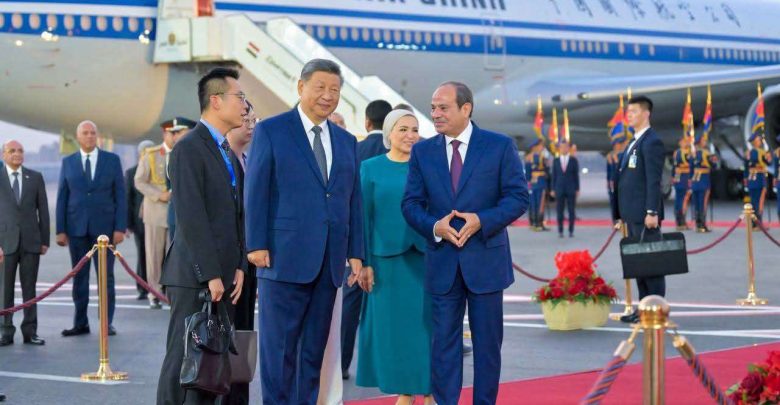 الرئيس الصيني يدعو القاهرة وبكين لحماية مصالح الدول النامية وتعزيز السلام العالمي