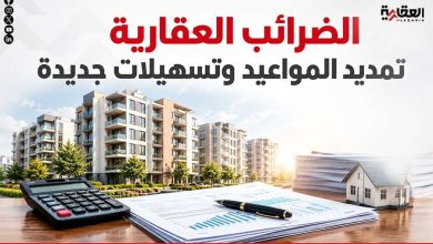 الضرائب العقارية.. تمديد المواعيد وتسهيلات جديدة