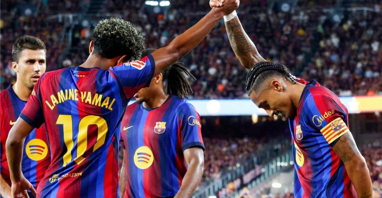 برشلونة يحقق رقمًا تاريخيًا بعد الفوز على راسينج في الدوري الإسباني