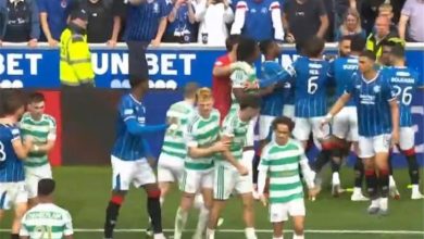 تفاصيل مشادة هيثم حسن في مباراة سيلتيك ورينجرز بكأس الدوري الأسكتلندي
