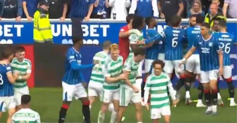 تفاصيل مشادة هيثم حسن في مباراة سيلتيك ورينجرز بكأس الدوري الأسكتلندي