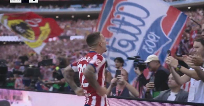 جريمالدو يسجل هدف أتلتيكو مدريد الأول أمام ريال مدريد.. وطرد هويسن