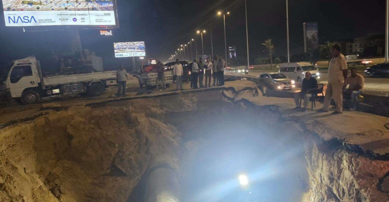 جهاز 6 أكتوبر: الانتهاء من إصلاح كسر خط المياه بطريق الواحات
