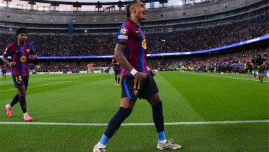 رافينها يستهدف رقمًا قياسيًا في مباراة برشلونة وليفانتي